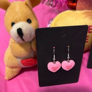 Candy hearts earrings